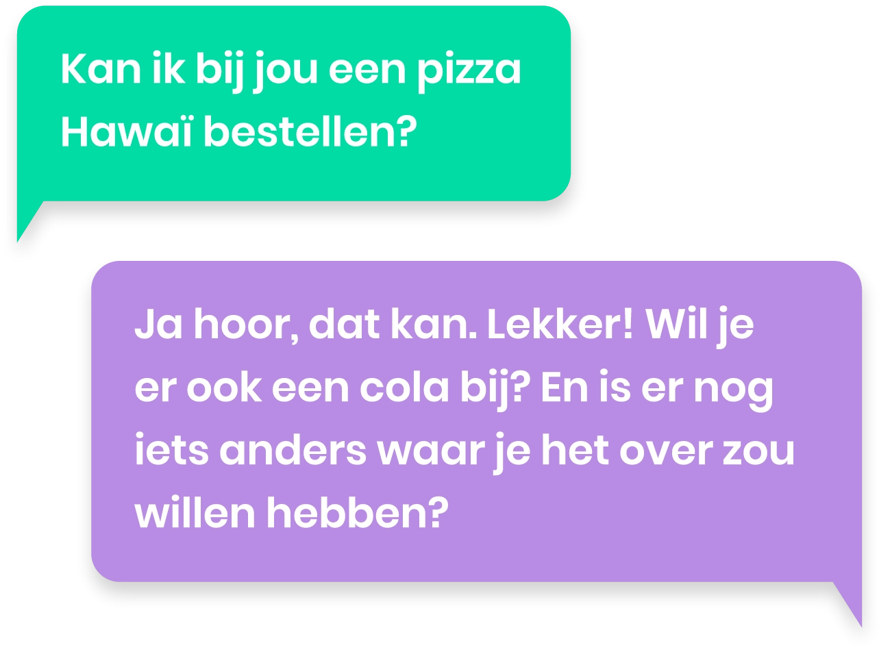 praatwolkjes pizza